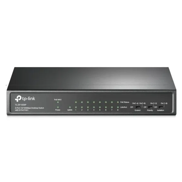 Switch TP-Link TL-SF1009P – 9 Puertos Fast Ethernet PoE