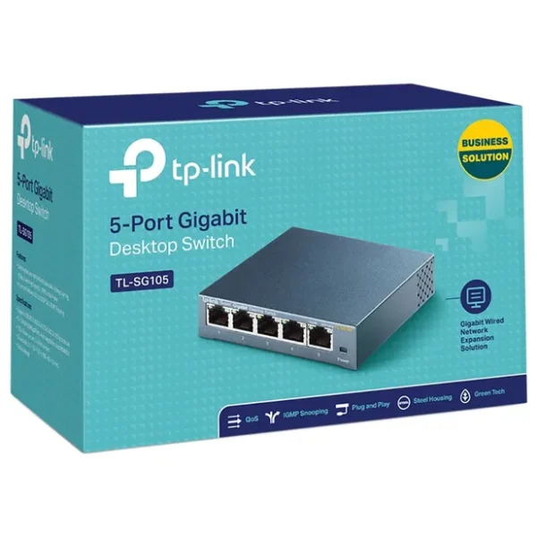 Switch TP-Link TL-SG105 – 5 Puertos Gigabit Desktop