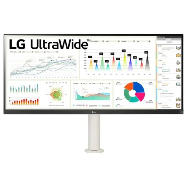 Monitor LG 34" UltraWide Ergo 34WQ680-W Full HD