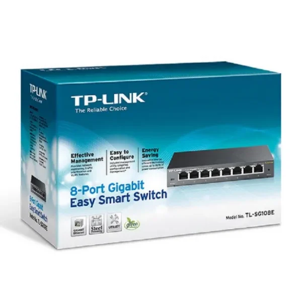 Switch TP-Link TL-SG108E Easy Smart – 8 Puertos Gigabit