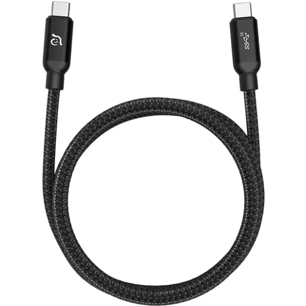 Cable Adam Elements CASA C100+ USB-C a USB-C – 100cm Negro