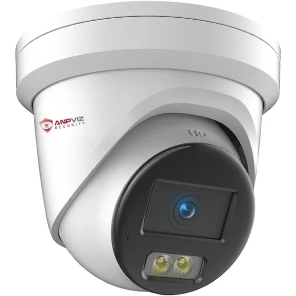 Cámara AnpViz IPC-D3443WD-SV IP Turret 4MP ColorVu PoE 2.8mm