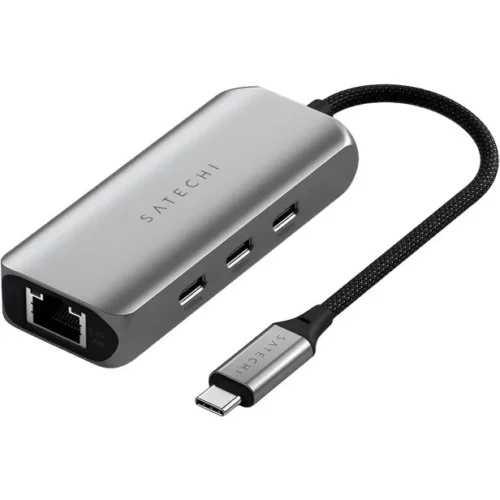 Hub Satechi USB-C 4 en 1 con Ethernet 2.5G – ST-H3C25EM