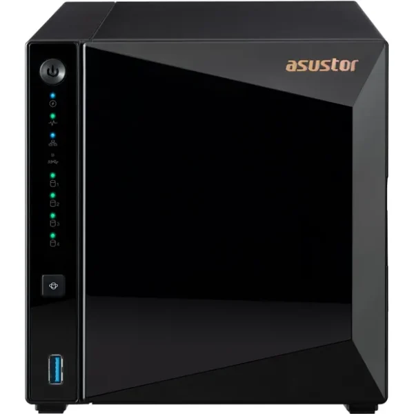 Servidor NAS Asustor AS3304T V2 Drivestor 4 Pro Gen2 – Quad-Core 1.7 GHz / 2 GB DDR4 / USB 3.2