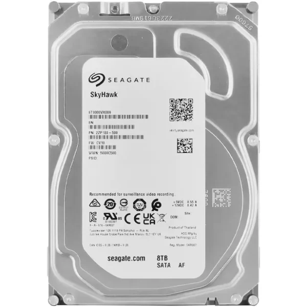 HD Interno Seagate SkyHawk 8TB 3.5” SATA 6Gb/s