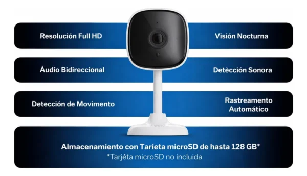 Cámara De Seguridad Wifi Interior Velds Vds-ciw-2m 1080p Hd