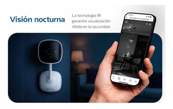 Cámara De Seguridad Wifi Interior Velds Vds-ciw-2m 1080p Hd